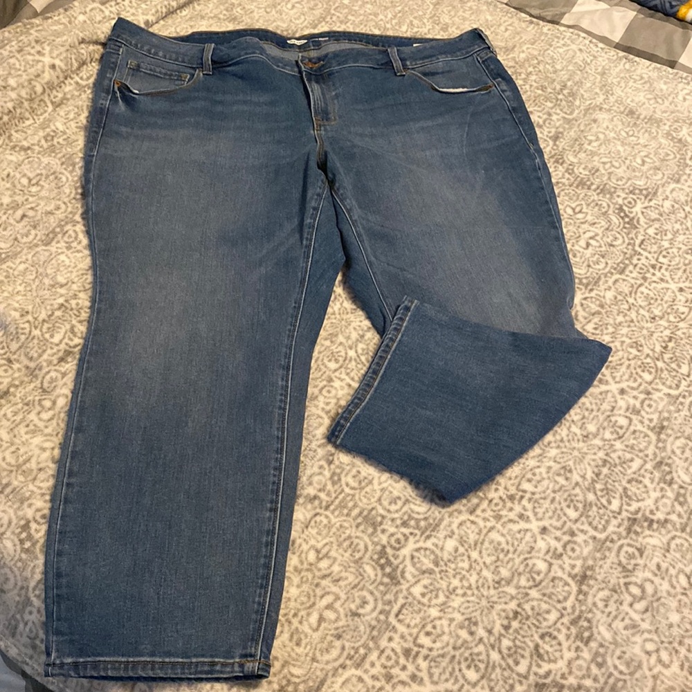 Old navy power straight jeans 24plus.